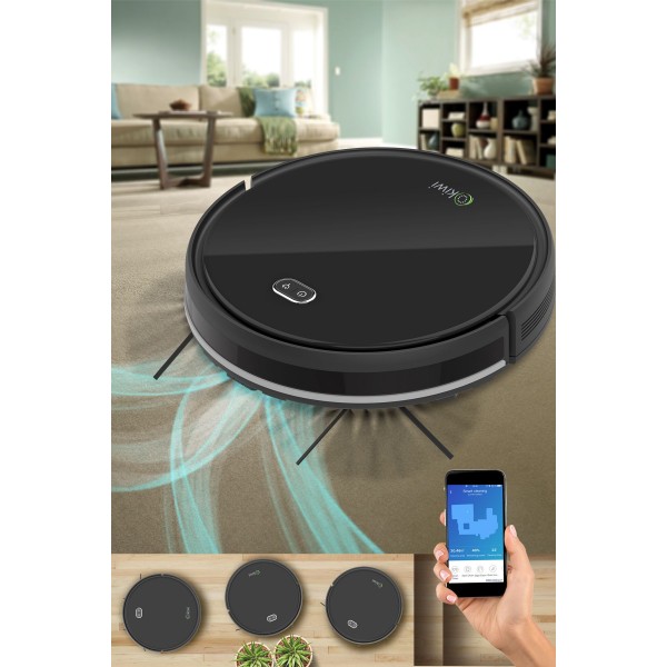 Akıllı Robot Süpürge Islak Kuru Robot Vacuum Mop Kvc-4090