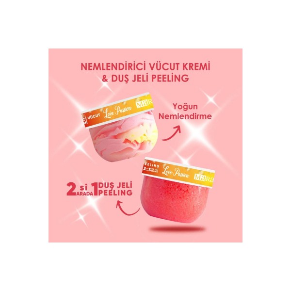 Mara Body Duş Jeli Peeling 240g Nemlendirici Vucut Kremi 170g